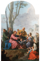 Noël-Hallé_Christ-et-enfants-fnd-2 Noël Hallé - Le Christ et les enfants (1775)