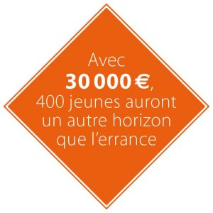 Avec 30 000 euros 400 jeunes auront un autre horizon que l'errance