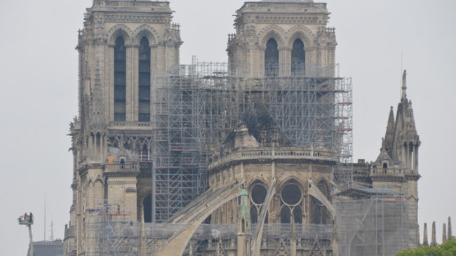 Notre-Dame après l'incendie